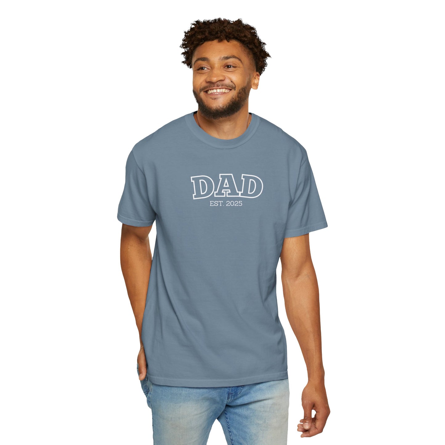Personalized Dad T-Shirt - White Logo