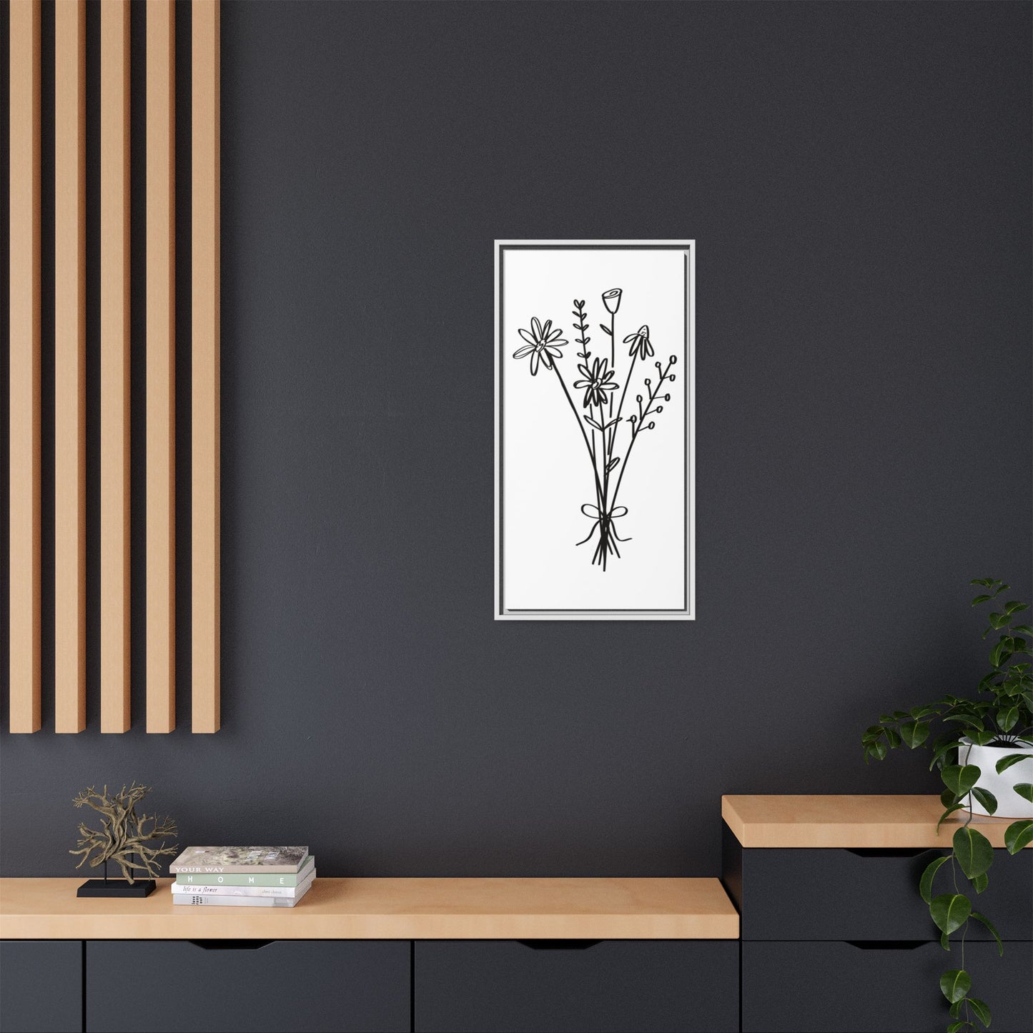 Framed Flower Canvas