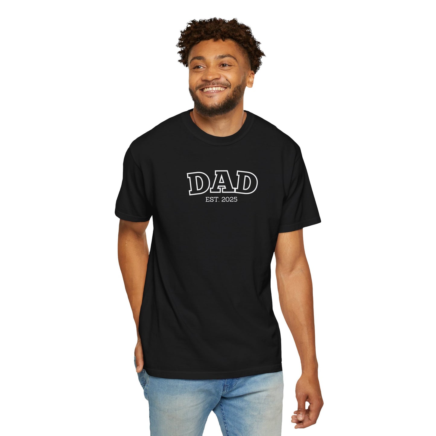 Personalized Dad T-Shirt - White Logo