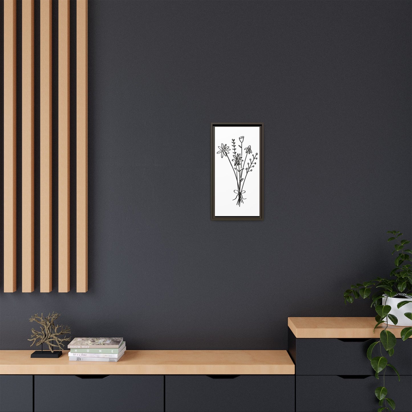 Framed Flower Canvas