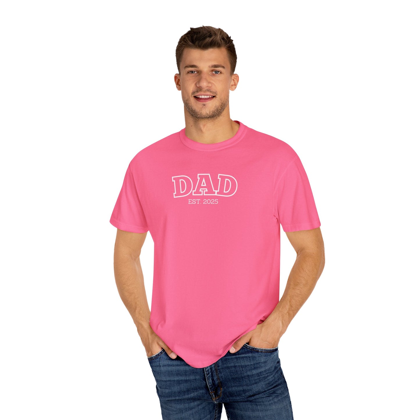 Personalized Dad T-Shirt - White Logo