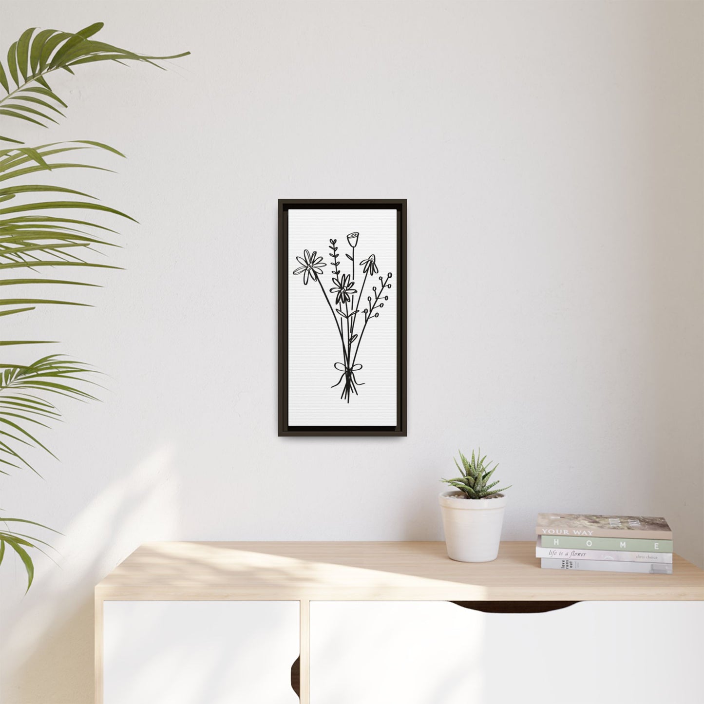 Framed Flower Canvas