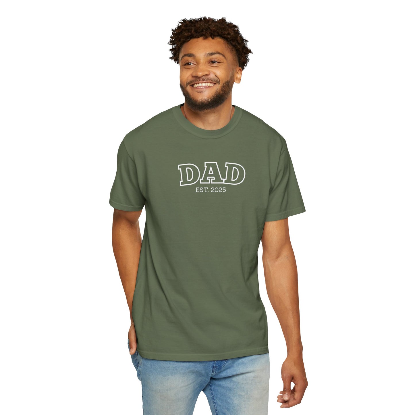 Personalized Dad T-Shirt - White Logo