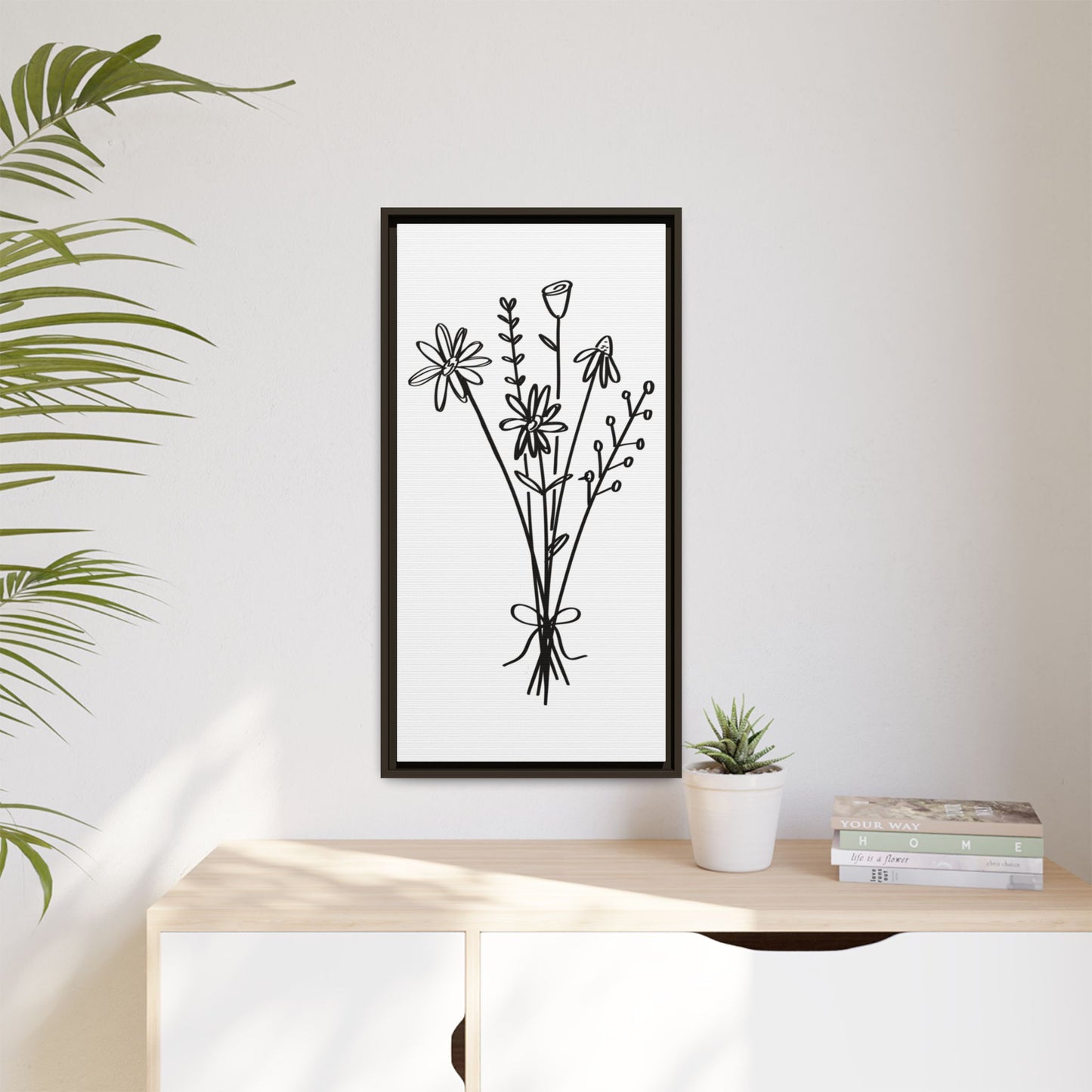Framed Flower Canvas