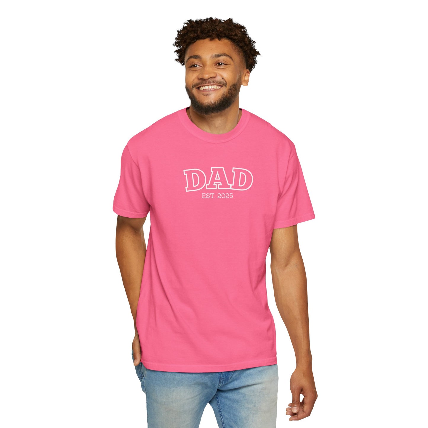Personalized Dad T-Shirt - White Logo