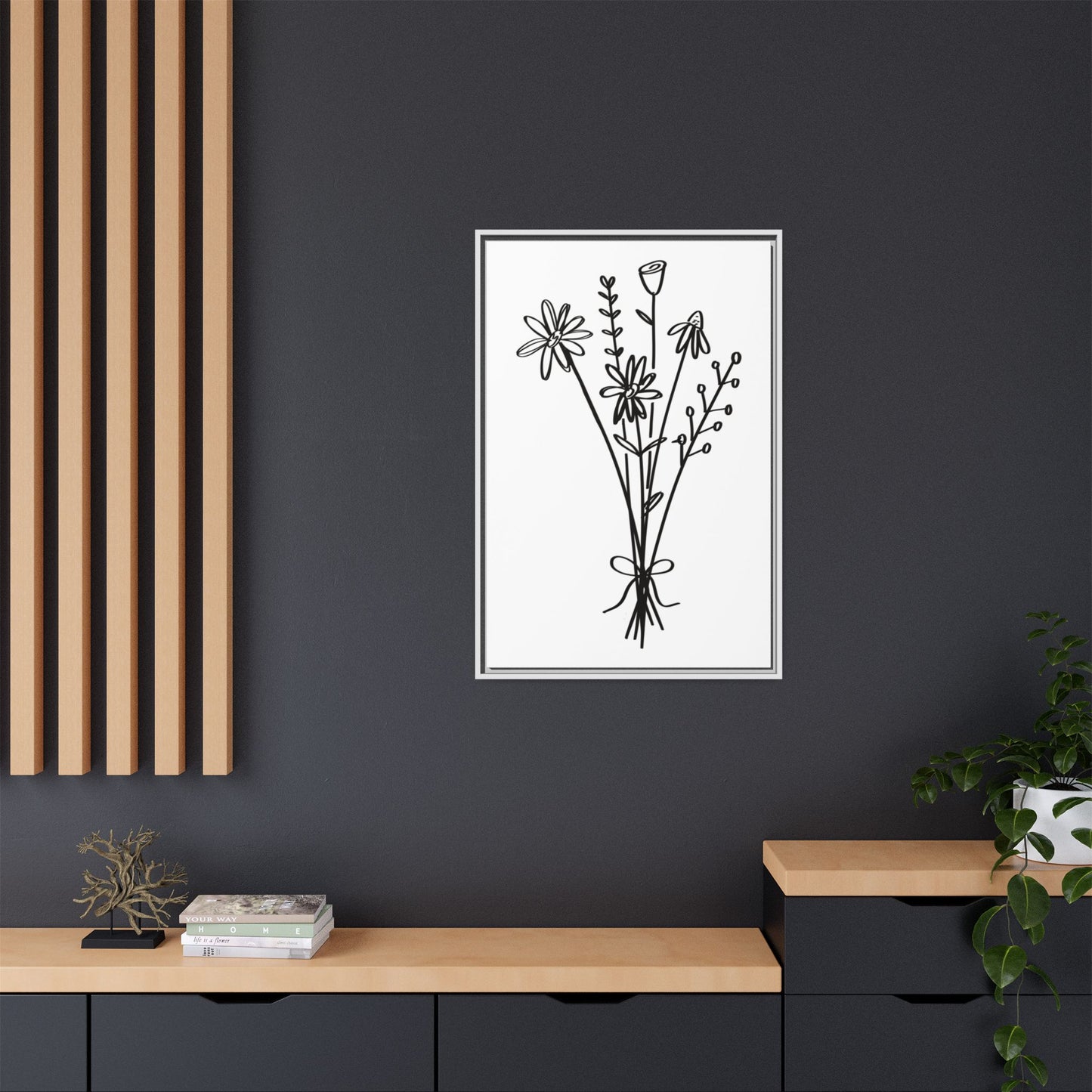 Framed Flower Canvas