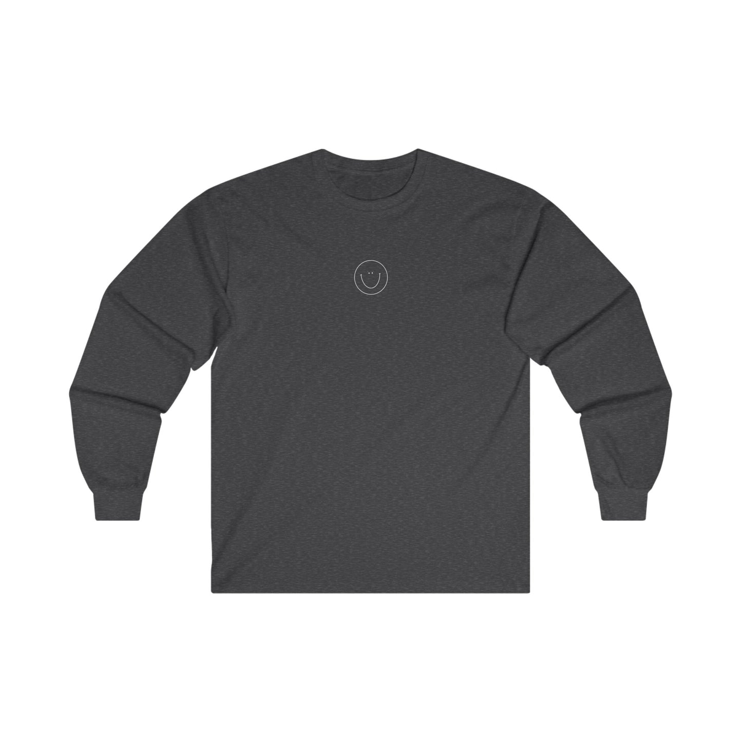 Smiley Long Sleeve Tee (White Logo)