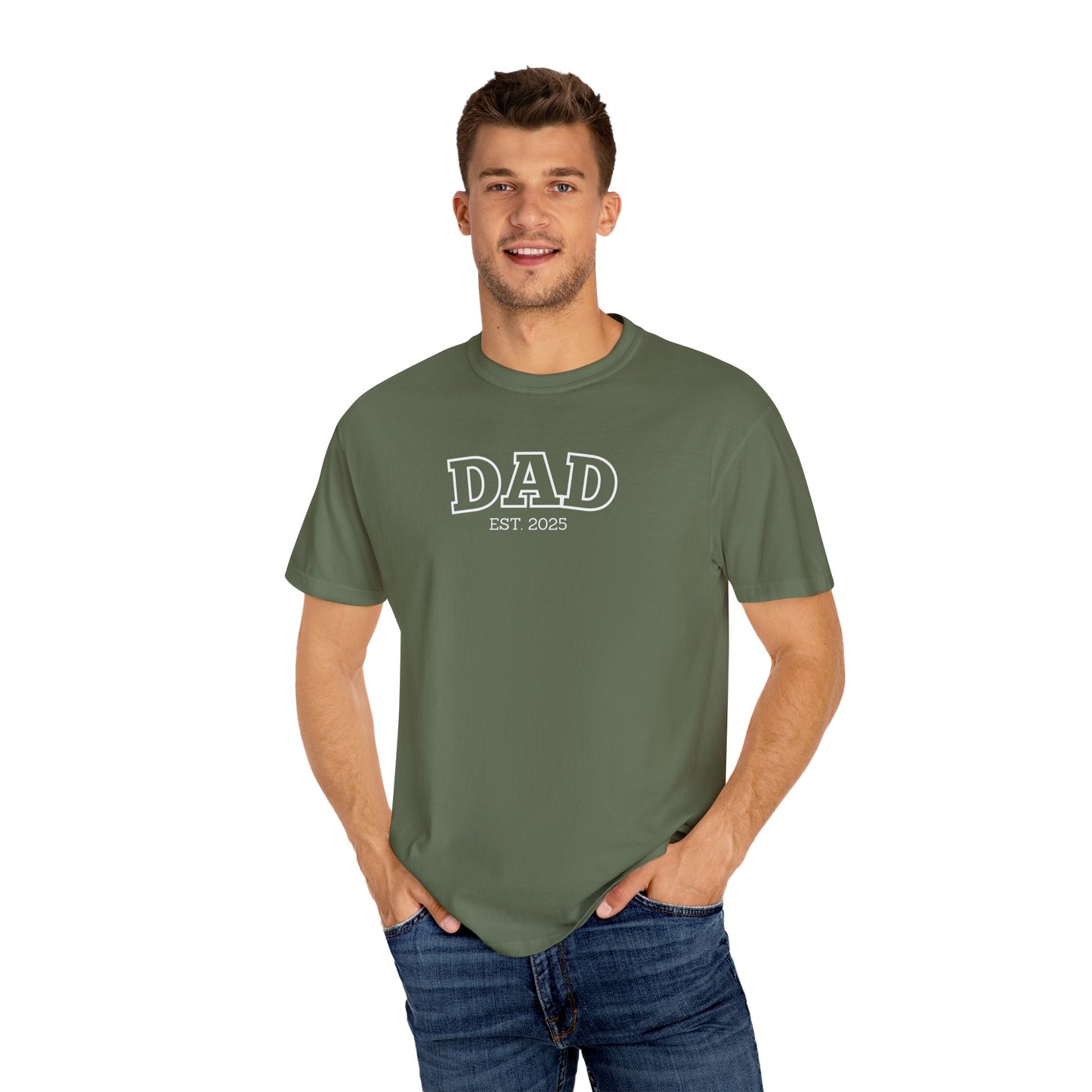Personalized Dad T-Shirt - White Logo