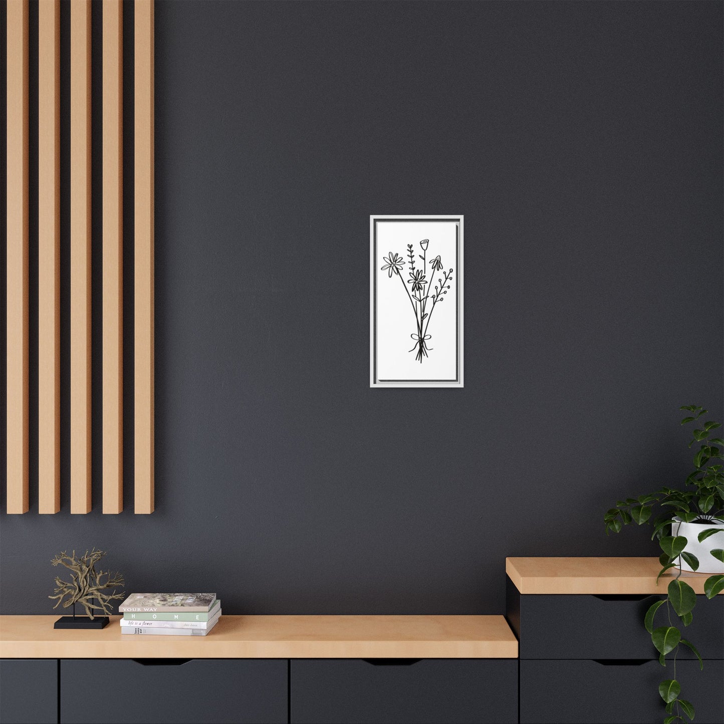 Framed Flower Canvas