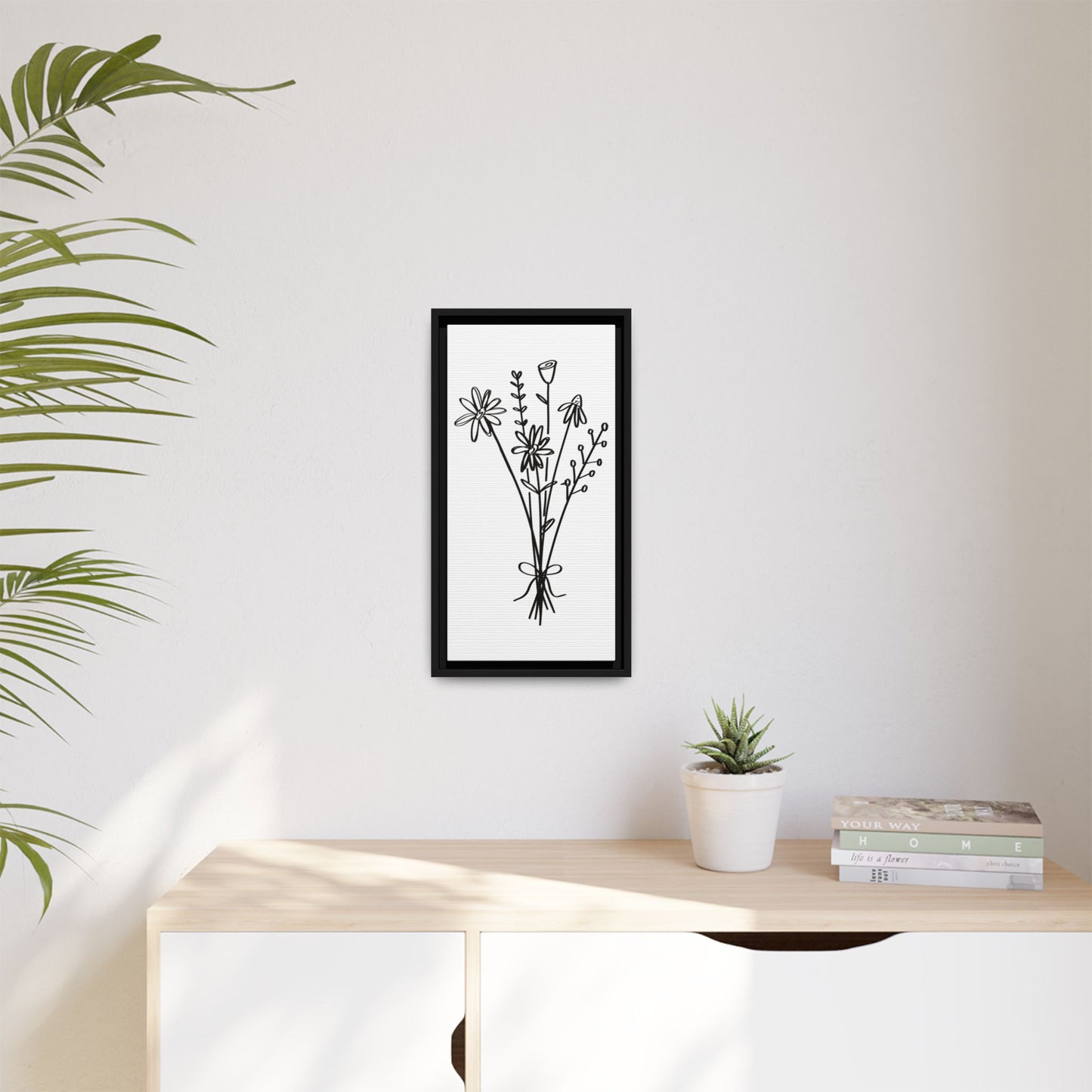 Framed Flower Canvas
