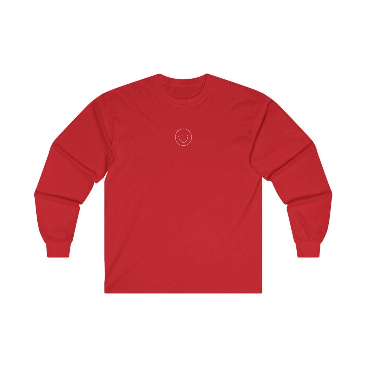 Smiley Long Sleeve Tee (White Logo)