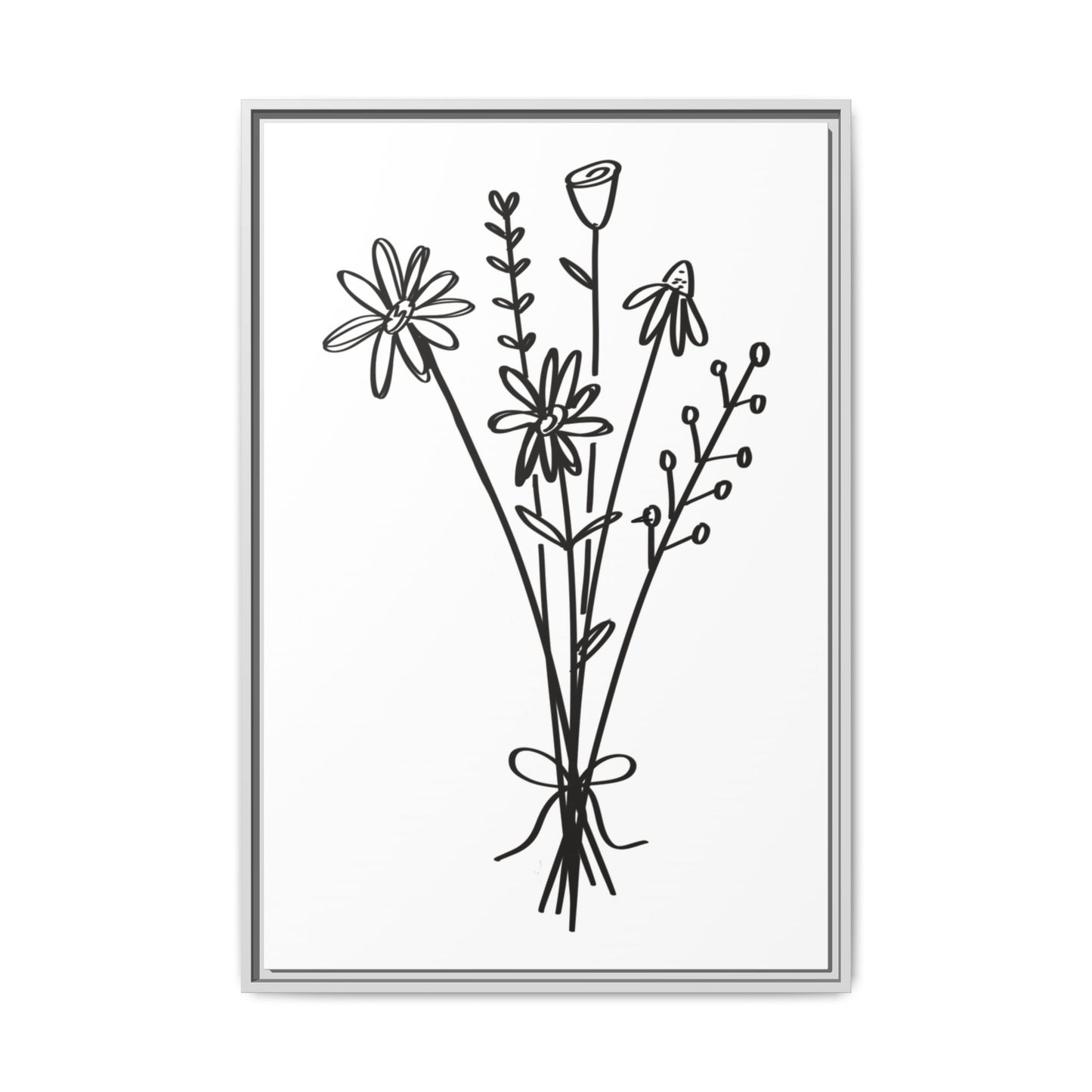 Framed Flower Canvas