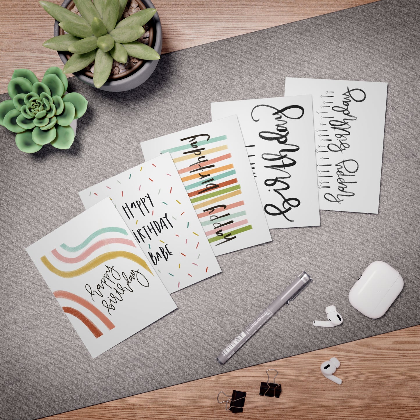 Birthday Cards - 5 Pack