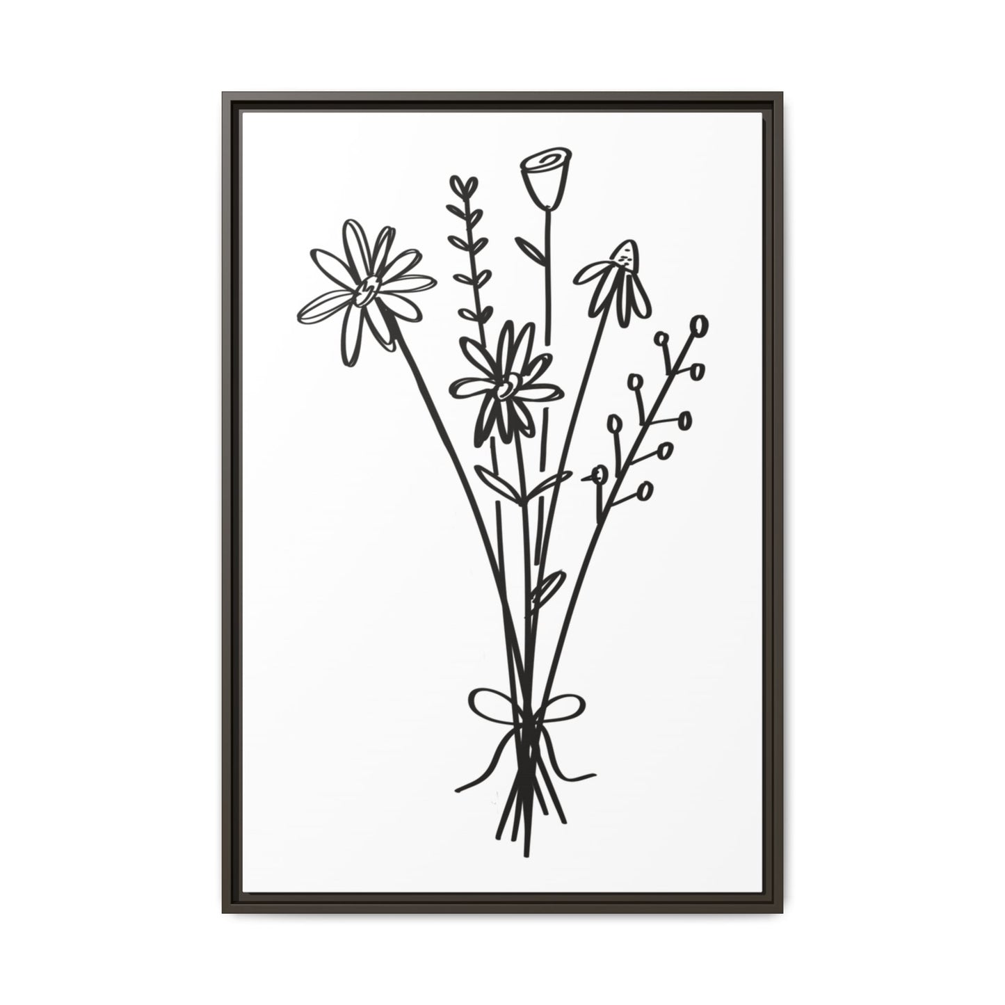 Framed Flower Canvas