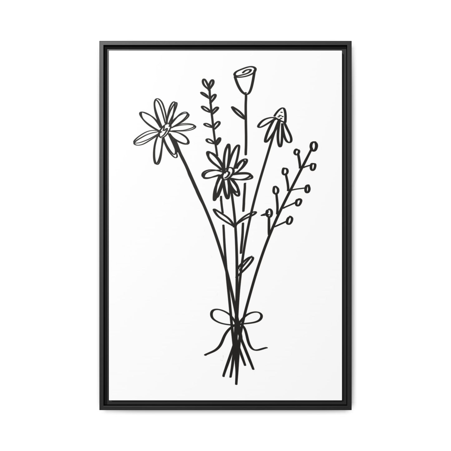 Framed Flower Canvas