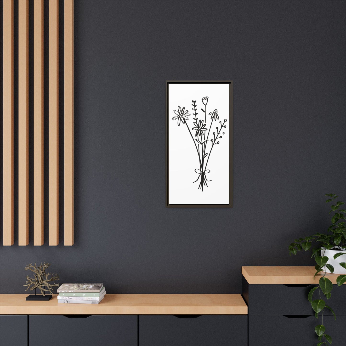 Framed Flower Canvas
