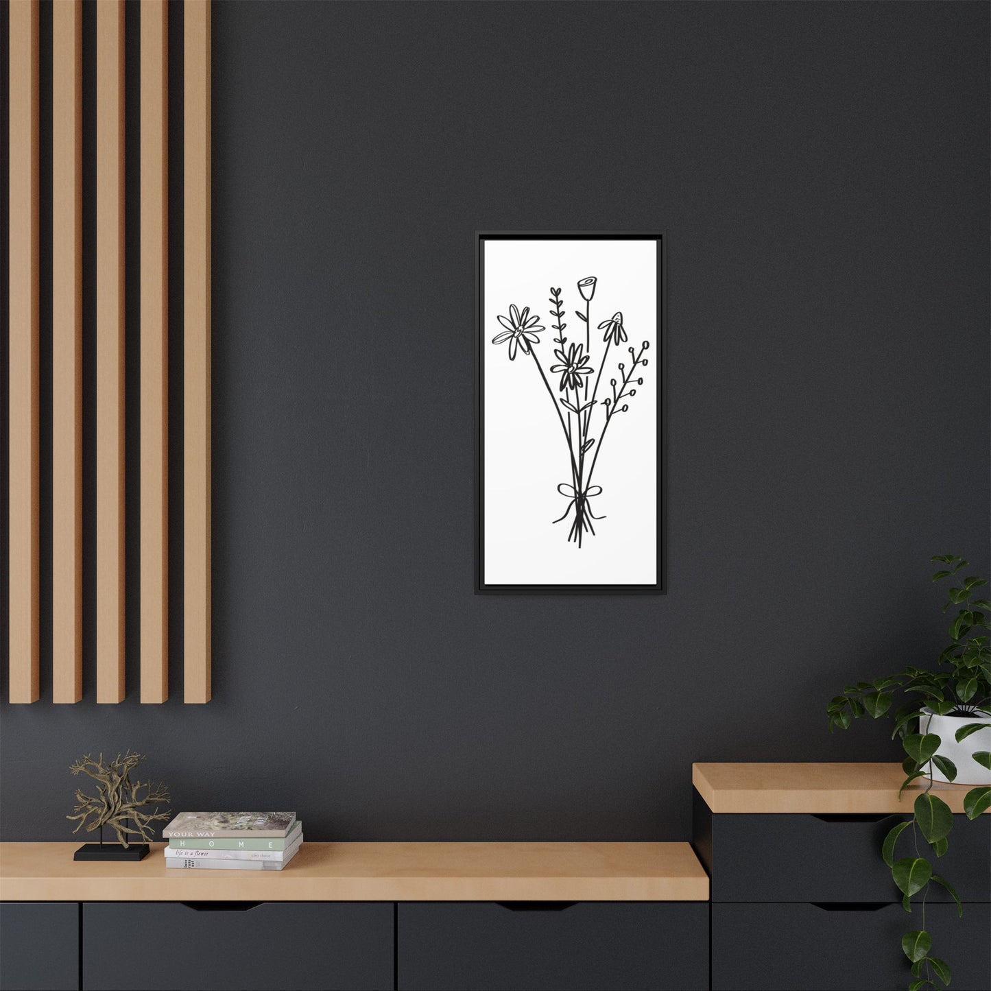 Framed Flower Canvas