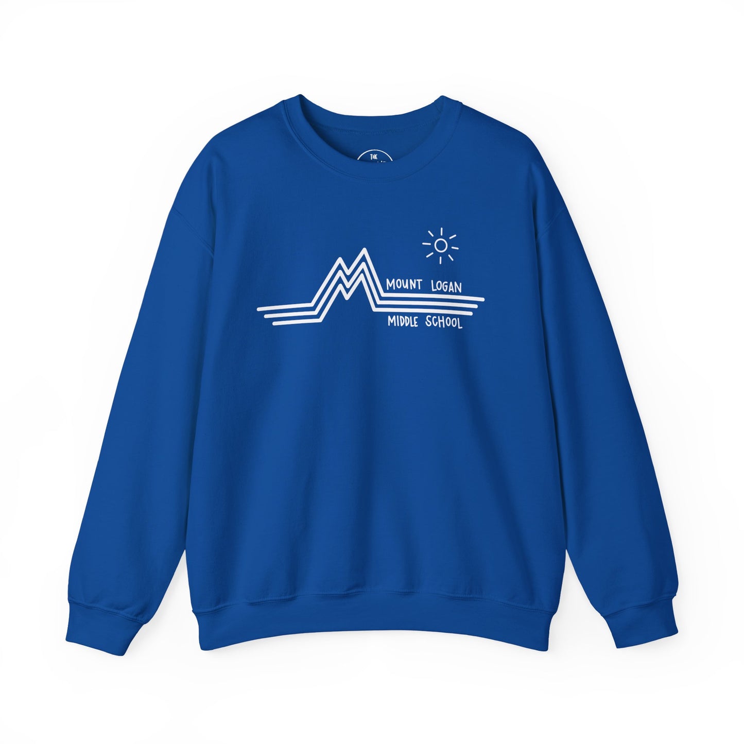 Retro Line - Mountain Logan Middle Crewneck Sweatshirt (White Logo)