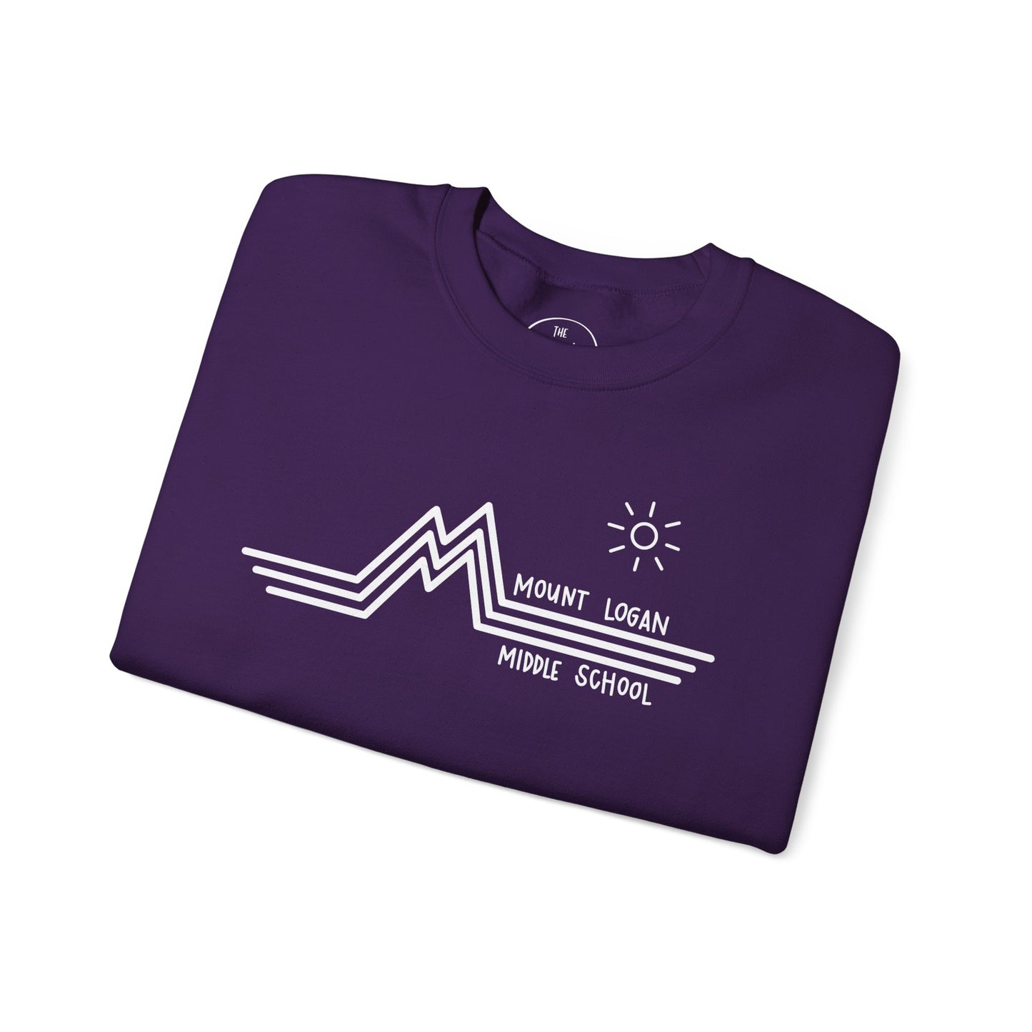 Retro Line - Mountain Logan Middle Crewneck Sweatshirt (White Logo)