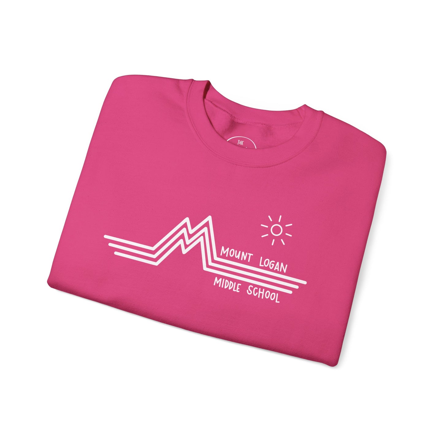 Retro Line - Mountain Logan Middle Crewneck Sweatshirt (White Logo)