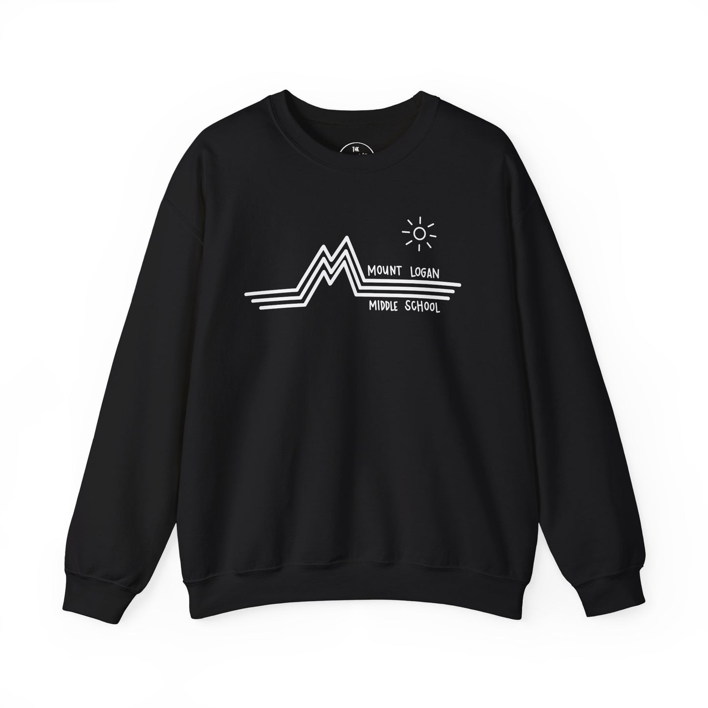Retro Line - Mountain Logan Middle Crewneck Sweatshirt (White Logo)