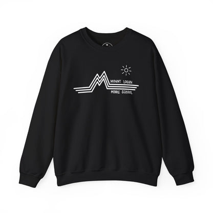 Retro Line - Mountain Logan Middle Crewneck Sweatshirt (White Logo)