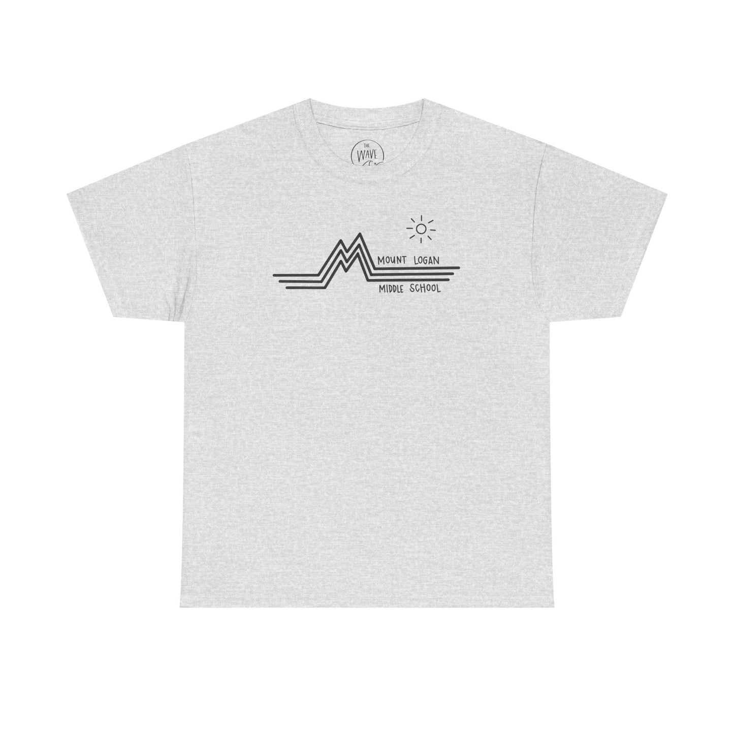 Retro Line Mount Logan Middle- T-Shirt (Black Logo)