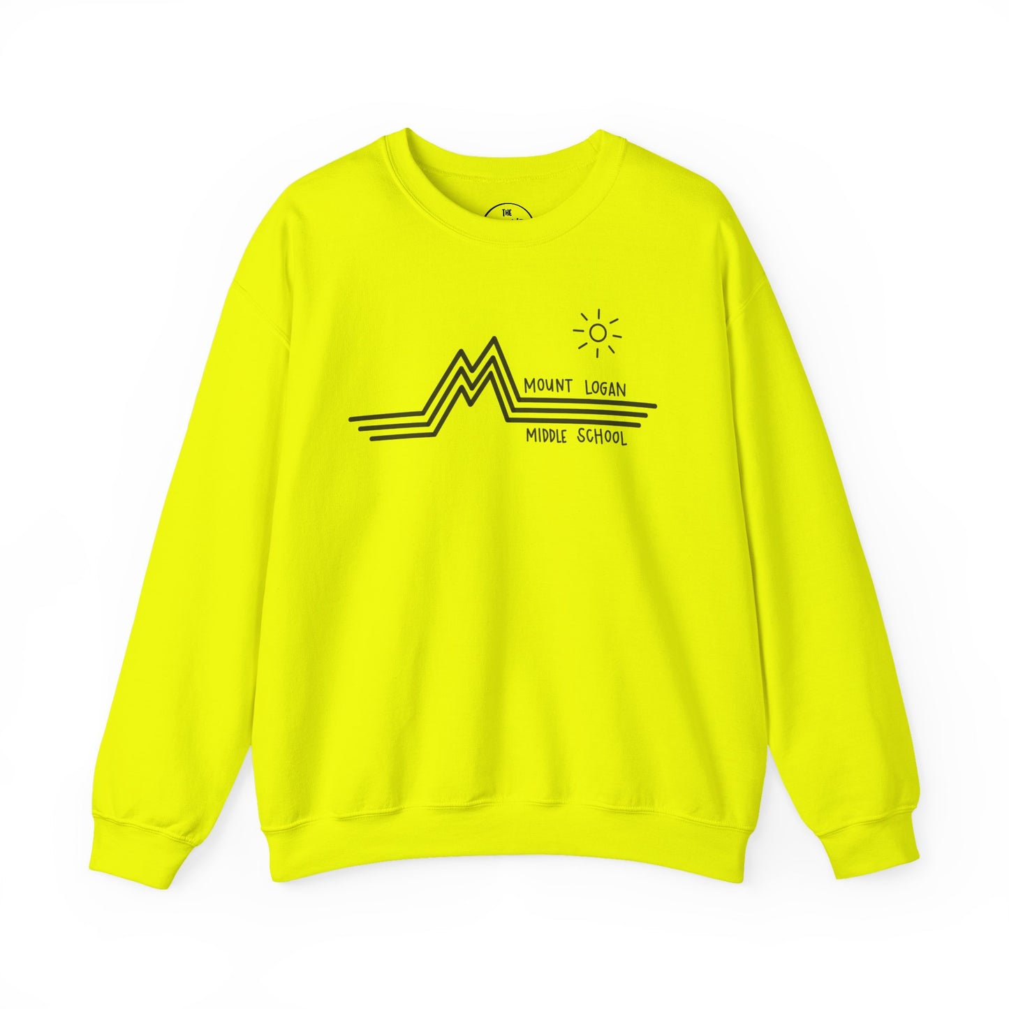 Retro Line - Mount Logan Middle Crewneck (Black Logo)
