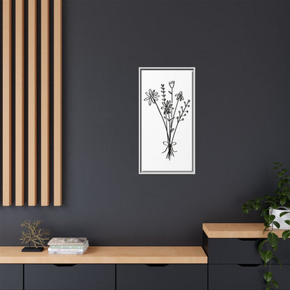 Framed Flower Canvas