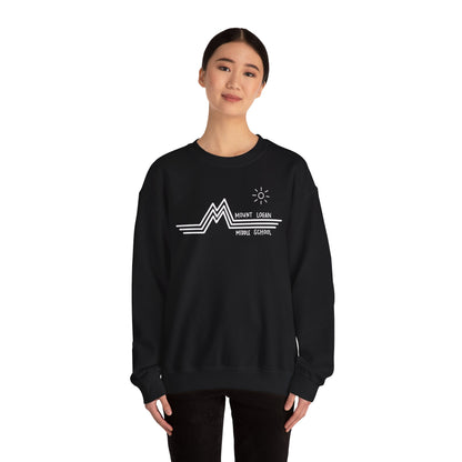 Retro Line - Mountain Logan Middle Crewneck Sweatshirt (White Logo)