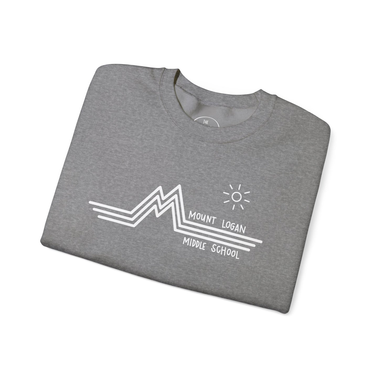 Retro Line - Mountain Logan Middle Crewneck Sweatshirt (White Logo)