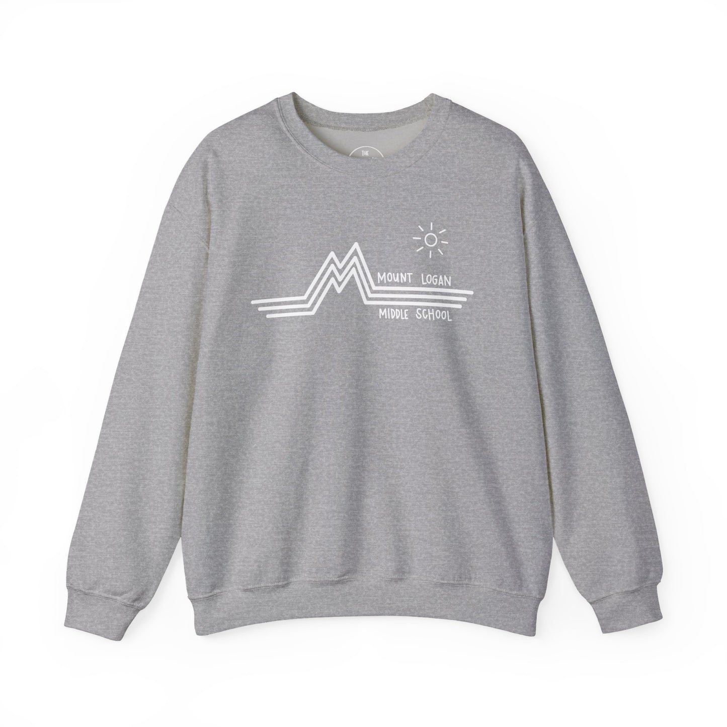 Retro Line - Mountain Logan Middle Crewneck Sweatshirt (White Logo)