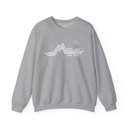 Retro Line - Mountain Logan Middle Crewneck Sweatshirt (White Logo)