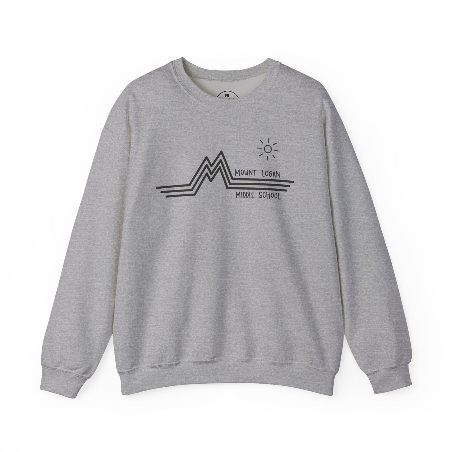 Retro Line - Mount Logan Middle Crewneck (Black Logo)