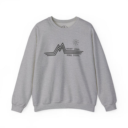 Retro Line - Mount Logan Middle Crewneck (Black Logo)