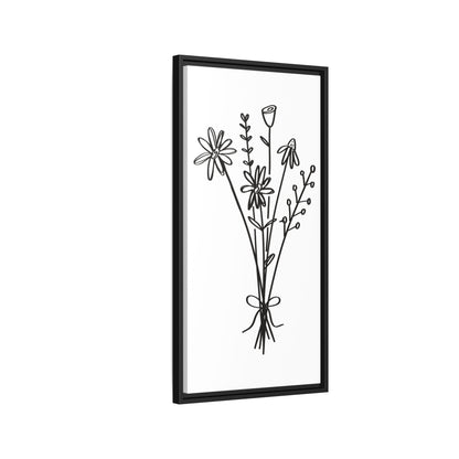 Framed Flower Canvas