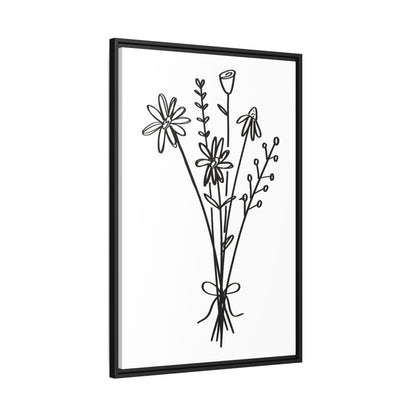 Framed Flower Canvas