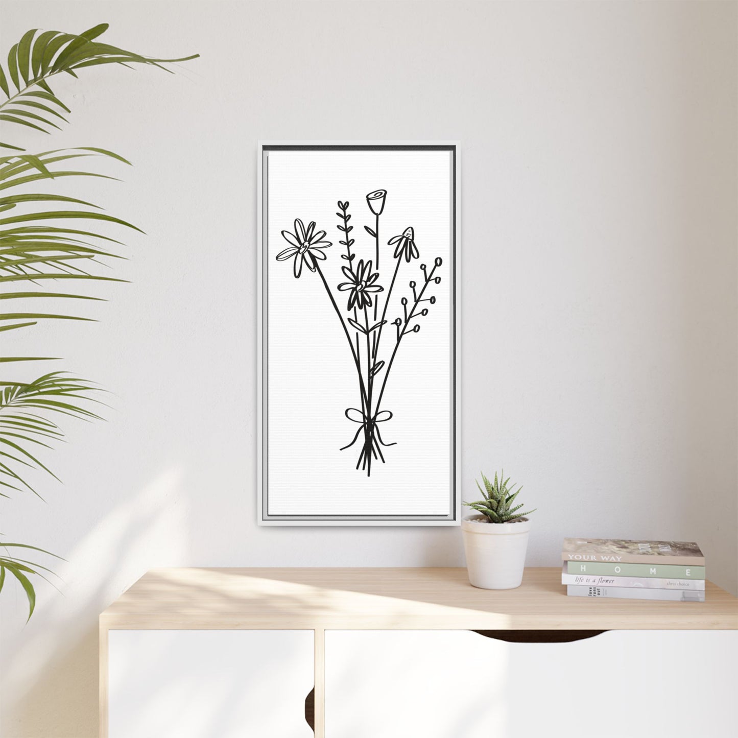 Framed Flower Canvas