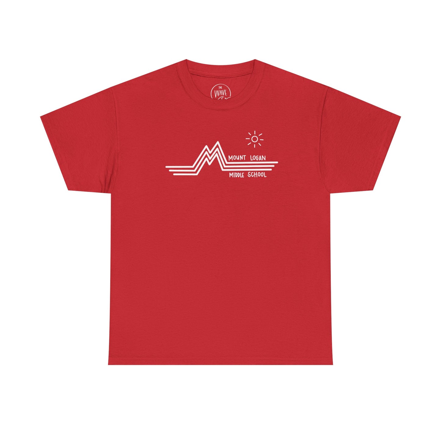 Retro Line Mount Logan Middle T-Shirt - (White Logo)