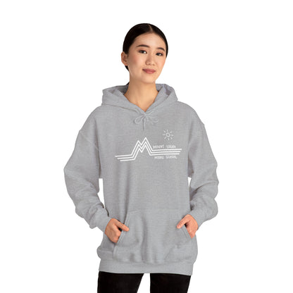 Retro Line - Mountain Logan Middle Hoodie (White Logo)
