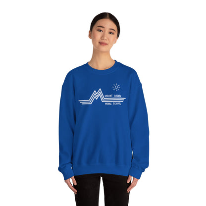 Retro Line - Mountain Logan Middle Crewneck Sweatshirt (White Logo)