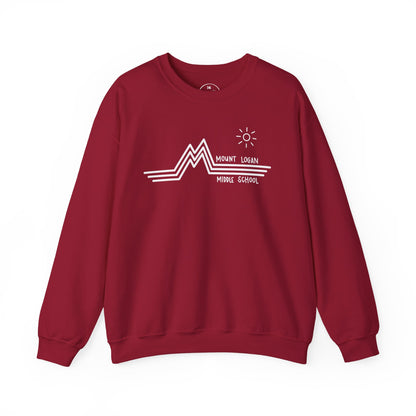 Retro Line - Mountain Logan Middle Crewneck Sweatshirt (White Logo)