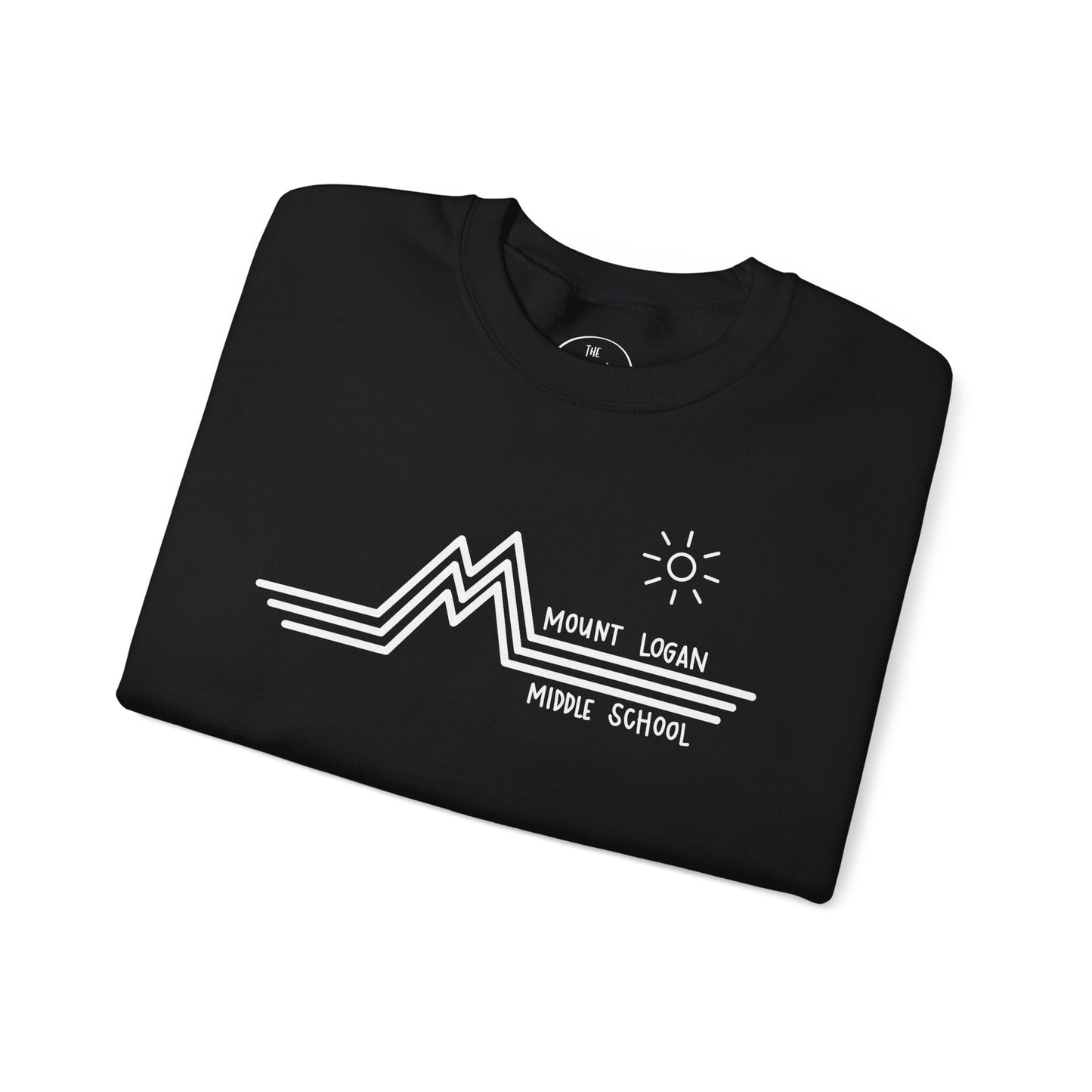 Retro Line - Mountain Logan Middle Crewneck Sweatshirt (White Logo)