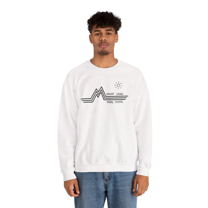 Retro Line - Mount Logan Middle Crewneck (Black Logo)