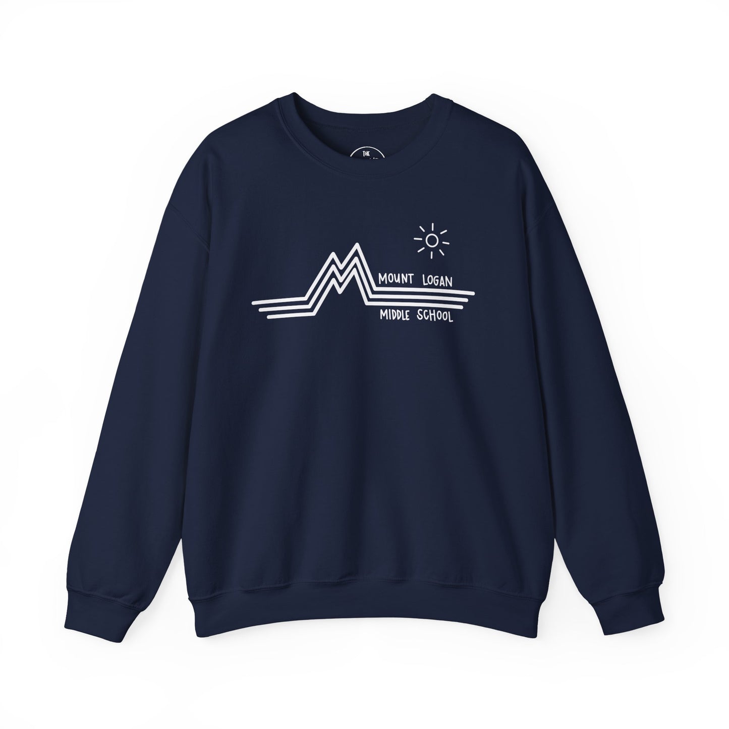 Retro Line - Mountain Logan Middle Crewneck Sweatshirt (White Logo)