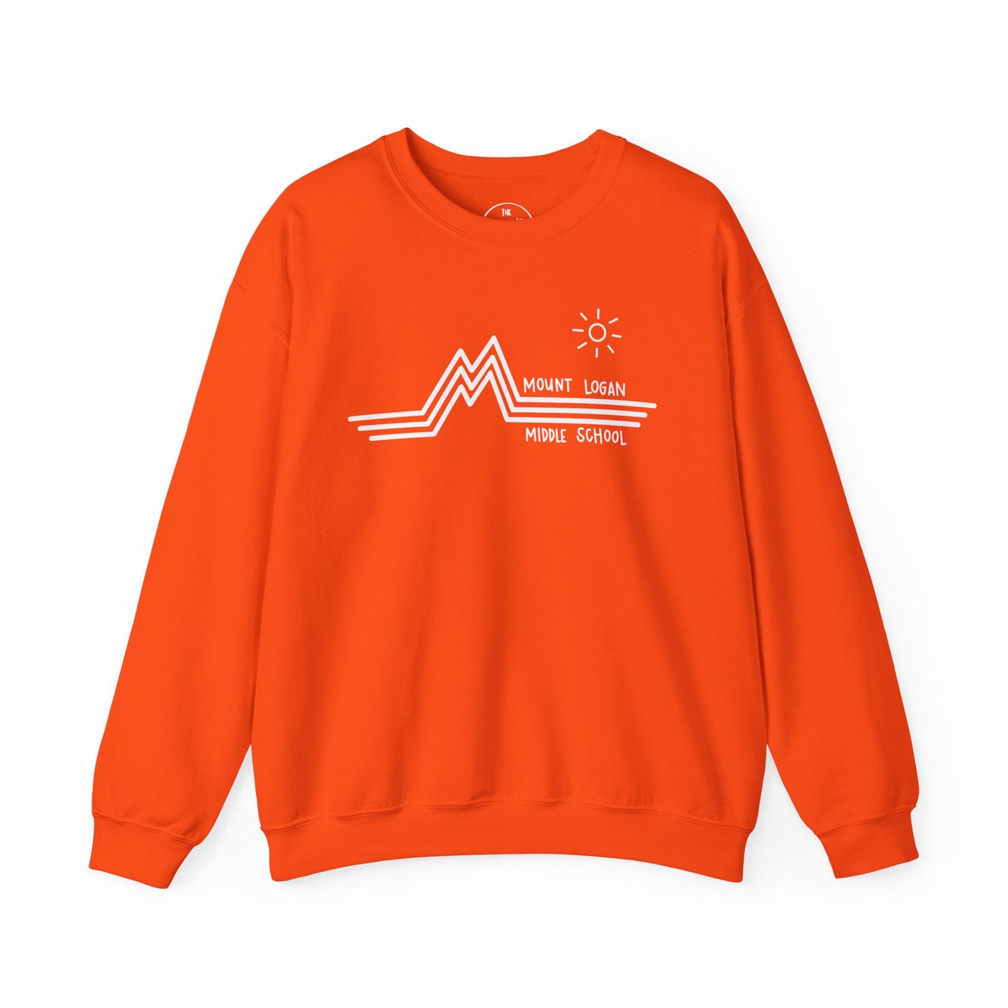 Retro Line - Mountain Logan Middle Crewneck Sweatshirt (White Logo)