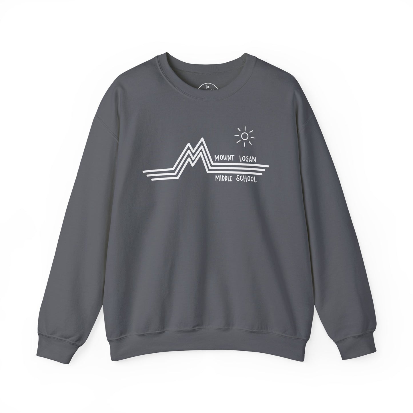 Retro Line - Mountain Logan Middle Crewneck Sweatshirt (White Logo)