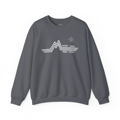 Retro Line - Mountain Logan Middle Crewneck Sweatshirt (White Logo)