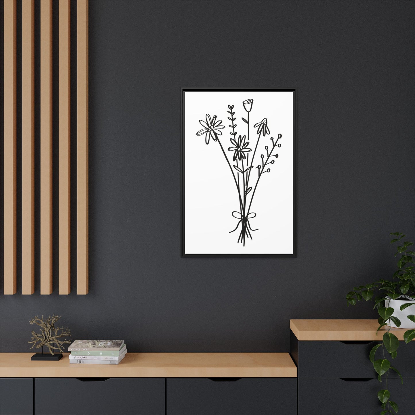 Framed Flower Canvas