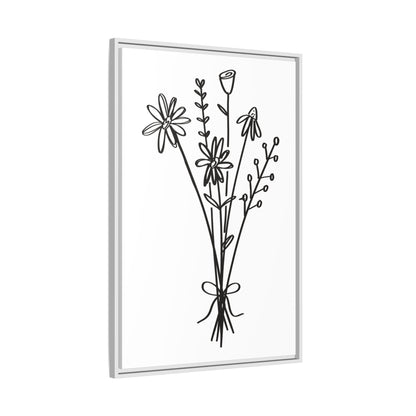 Framed Flower Canvas